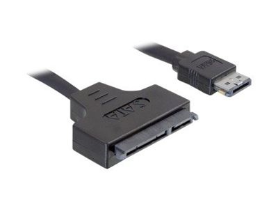 Delock SATA cable - 0.5m - 0,5 m - eSATAp - Nero