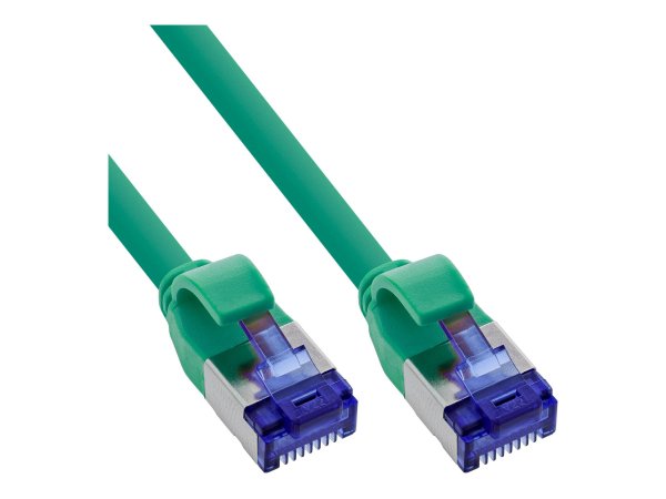 InLine Patchcord Slim - Cat.6A - S/FTP - TPE (LSZH) - PoE - verde - 30m