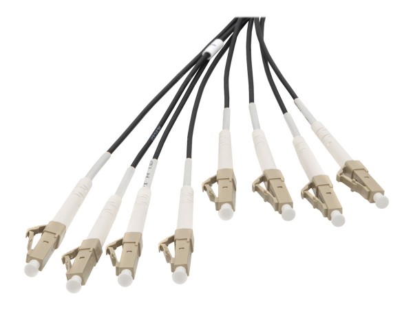 DIGITUS Cavo breakout universale in fibra ottica dotato di terminali - Multimode OM4 - 8 fibre - LC/