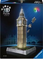Ravensburger 3D Puzzle Iconics Big Ben - mit Licht 216 Teile