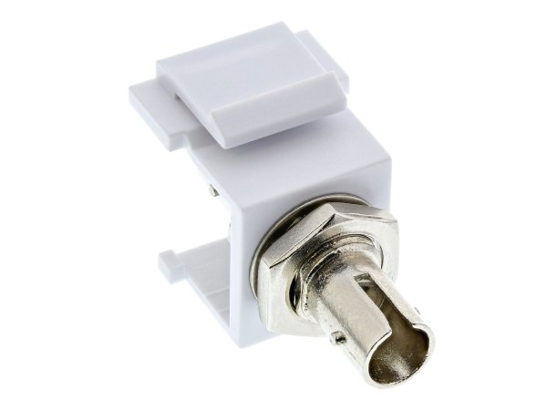 InLine Adattatore Snap-In Keystone FO - ST/ST simplex - multimodal - ceramica