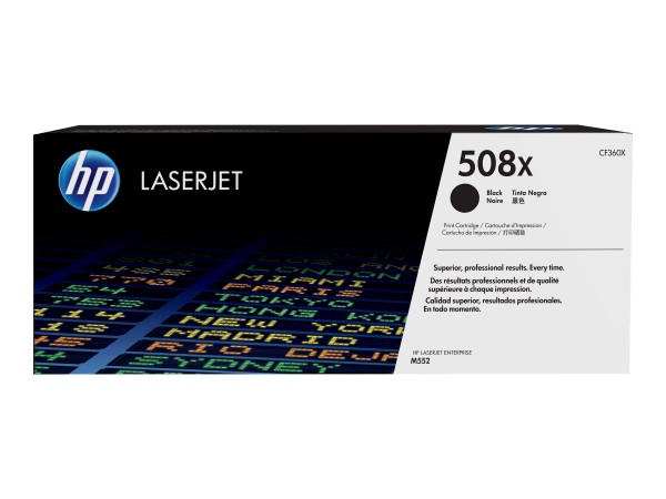 HP 508X - Hohe Ergiebigkeit - Schwarz - Original - LaserJet - Tonerpatrone (CF360X)
