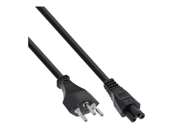 InLine Cavo alimentazione spina Svizzera presa C5 per notebook - nero - 2m