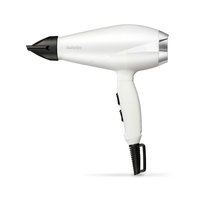 BaByliss 6704WE - AC - 27,7 m/s - 100 m³/h - Nero - Bianco - Monocromatico - Gancio per appendere