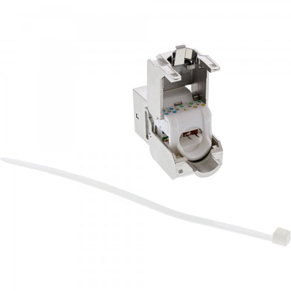 InLine RJ45 Keystone Jack Snap-In modulo Cat.6a - copertura antipolvere nero