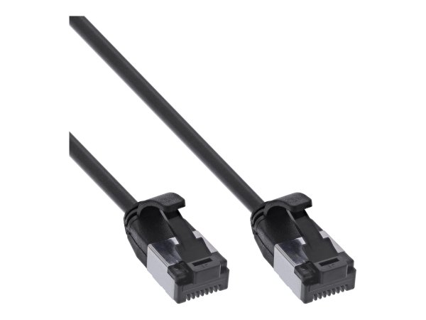InLine Cavo patch sottile - U/FTP - Cat.8.1 - TPE senza alogeni - nero 1,5m
