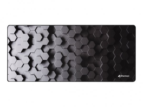 Sharkoon SKILLER SGP30 - Nero - Grigio - Fantasia - Gomma - Tessile - Barra appoggiaferro antiscivol