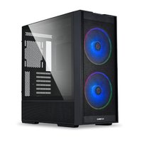 Lian Li Lancool 206 Gehäuse Midi-Tower ATX Tempered Glass - schwarz - Midi/minitower - ATX