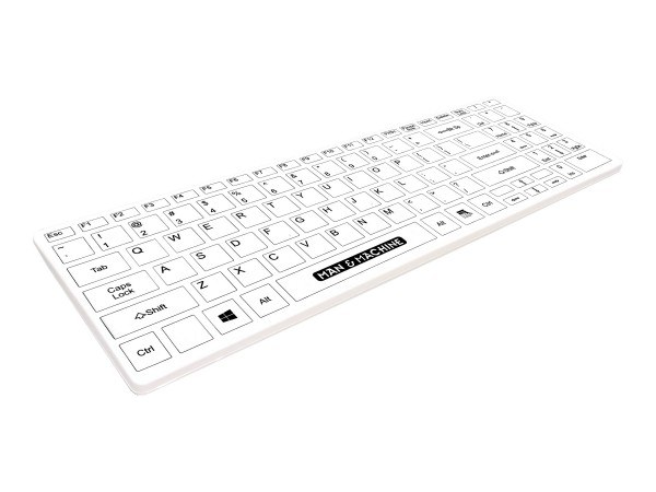 Man-Machine ITs Cool Flat DE white Hygienetastatur - Tastiera - 99 tasti