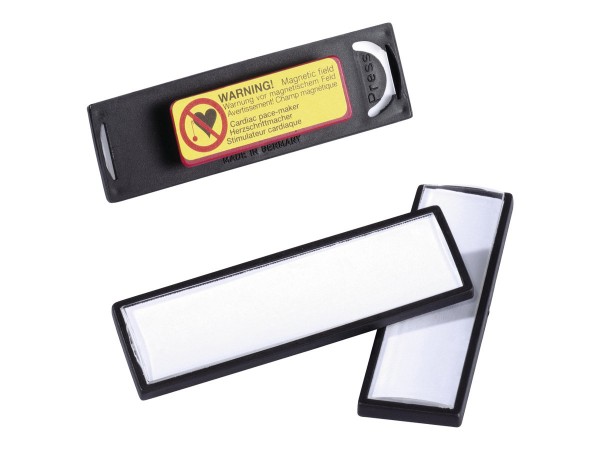 Durable 8132-01 - Badge - Landscape - Nero - 17 mm - 67 mm - 25 pz