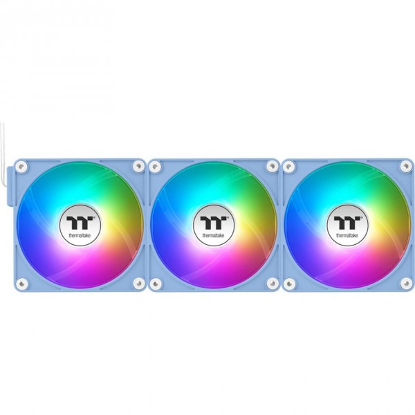 Thermaltake Ct140 Ex Reverse Argb Sync Pc Cooling Fan Hydrangea Blue 3 Pack - Case fan