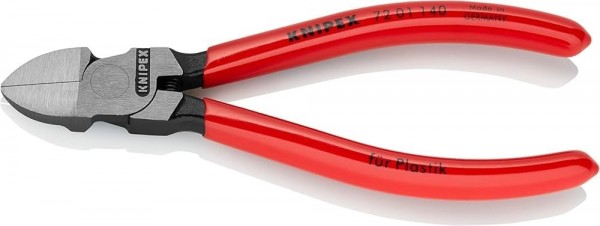 KNIPEX 72 01 140 - Pinze diagonali - Acciaio al cromo vanadio - Plastica - Rosso - 140 mm - 125 g