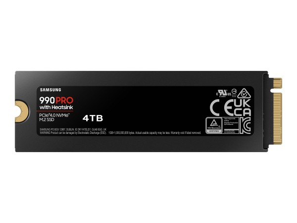 Samsung SSD 990 Pro M.2 NVMe Heatsink MZ-V9P4T0GW