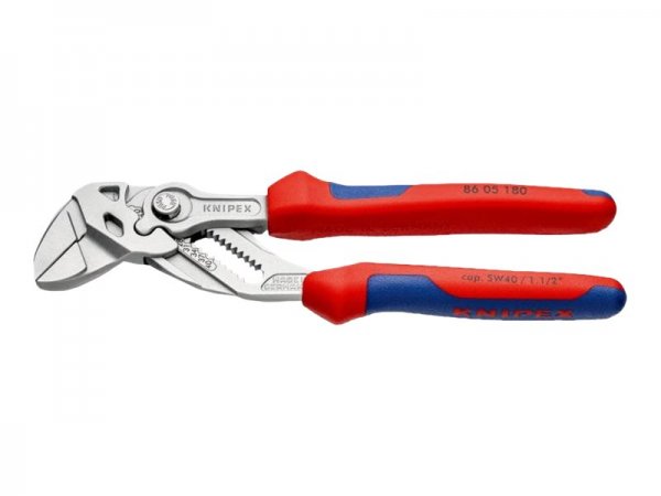 KNIPEX 86 05 180 - Pinze per giunti scorrevoli - 3,5 cm - Acciaio al cromo vanadio - Plastica - Blu