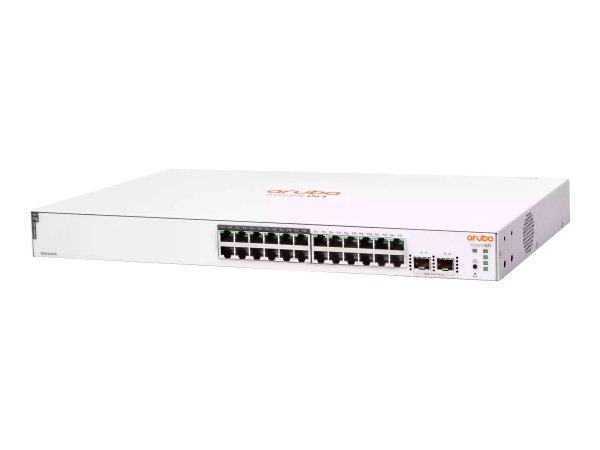 HPE Networking Aruba Instant On 1830 24G 12p Class4 PoE 2SFP 195W - Gestito - L2 - Gigabit Ethernet