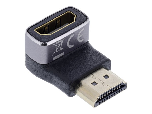 InLine Adattatore HDMI - spina/presa HDMI A - 8K UHD - 90° in basso