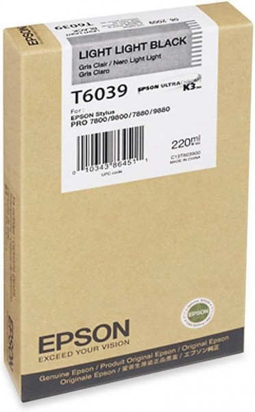 Epson Tanica Nero-light light - Nero light light - Inchiostro a base di pigmento - 220 ml - 1 pz