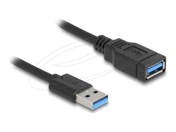 Delock USB 5 Gbps Spiralkabel Typ-A Stecker zu Buchse - Cavo - Digitale/dati