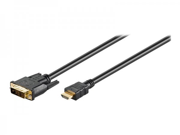 Goobay MMK 630-300 G 3.0m (HDMI-DVI) - 3 m - HDMI - DVI-D - Maschio/Maschio