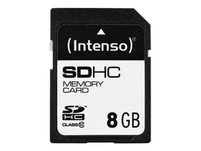Intenso 3411460 - 8 GB - SDHC - Classe 10 - 25 MB/s - Resistente agli urti - A prova di temperatura