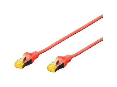 DIGITUS Cavo patch CAT 6A S/FTP - 10 m - Cat6a - S/FTP (S-STP) - RJ-45 - RJ-45 - Rosso