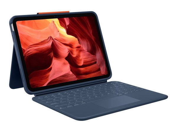 Logitech Rugged Combo 4 Touch for iPad 10thGen - Tastiera - AZERTY