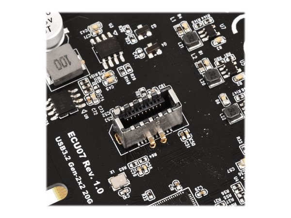 SilverStone SST-ECU07 USB-Adapterkarte PCIe 3.0 1x USB-C 3.2 intern - Low - Controllore