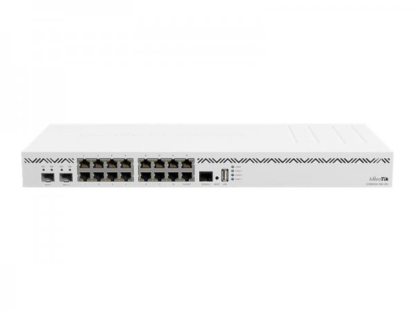 MikroTik CCR2004-16G-2S+ - WAN Ethernet - Gigabit Ethernet - Bianco