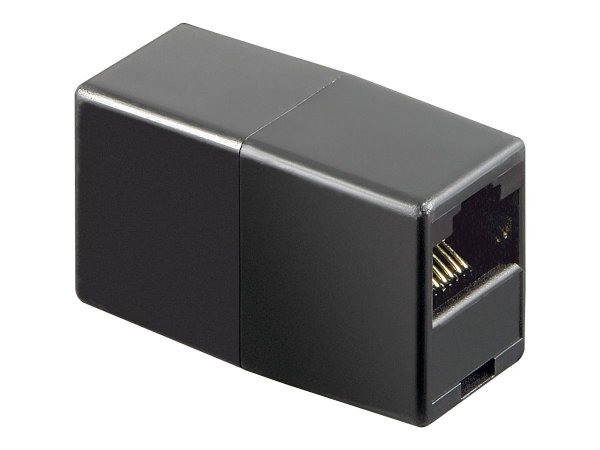 Goobay RJ-45 Adapter Schwarz - Adattatore - Rete