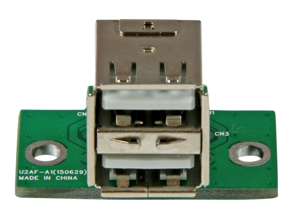 StarTech.com Adattatore USB a 2 porte per Scheda Madre - IDC - USB 2.0 - Nero - Verde - Acciaio inox