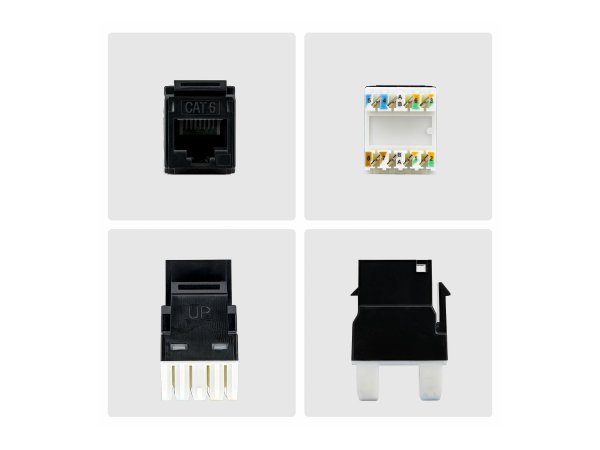 StarTech.com Cat6 Keystone Jack 24-Pack 180-Deg - Rete - CAT 6