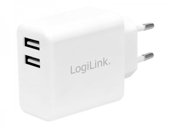 LogiLink PA0210W - Interno - AC - 5 V - 2,4 A - Bianco