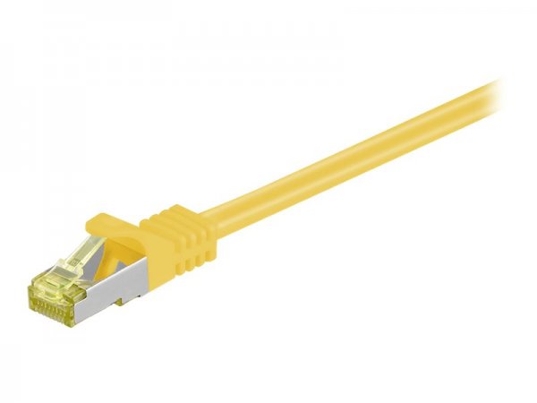 Goobay RJ-45 Patchkabel Cat 6.a S/FTP PiMF mit Cat.7 Rohkabel gelb 500 - Cavo - Rete