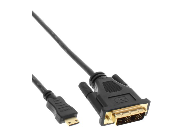 InLine Video cable - DVI-D (M) to mini HDMI (M)