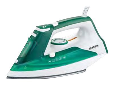 SEVERIN BA 3261 - Ferro a vapore - Piastra in Ceramica - 1,9 m - 85 g/min - Bianco - Verde - 0,175 L