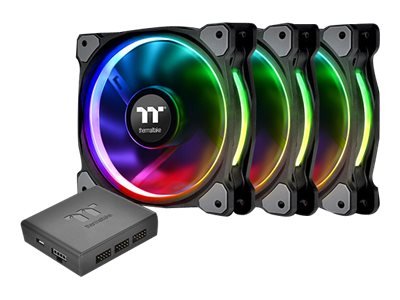 Thermaltake CL-F076-PL12SW-A - Ventilatore - 12 cm - 1500 Giri/min - 24,7 dB - 24,7 son - 48,34 pdc/