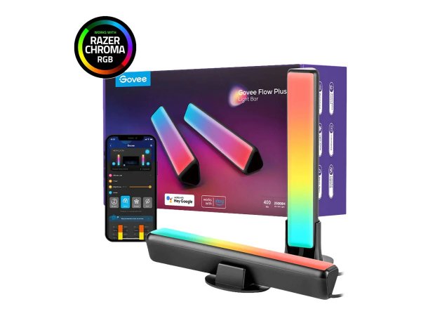 Govee H6056 - Pannello intelligente - Wi-Fi/Bluetooth - Nero - LED - Multi - 2200 K