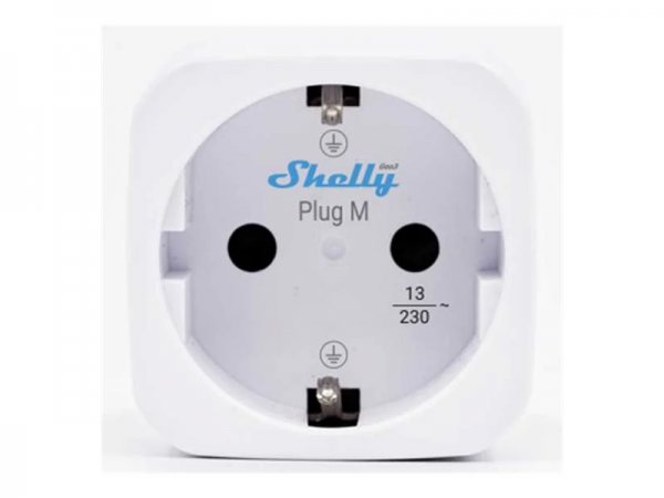 Shelly Plug M Gen3 White 4-Pack Power Metering Smart