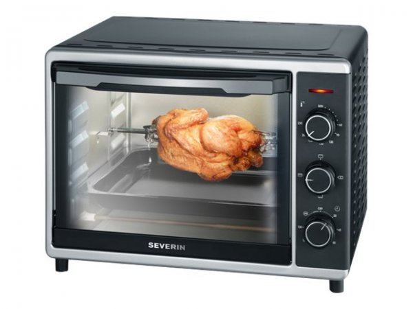 SEVERIN TO 2056 - 30 L - Nero - Acciaio inox - Libera installazione - Manopola - 1 ripiani - Meccani