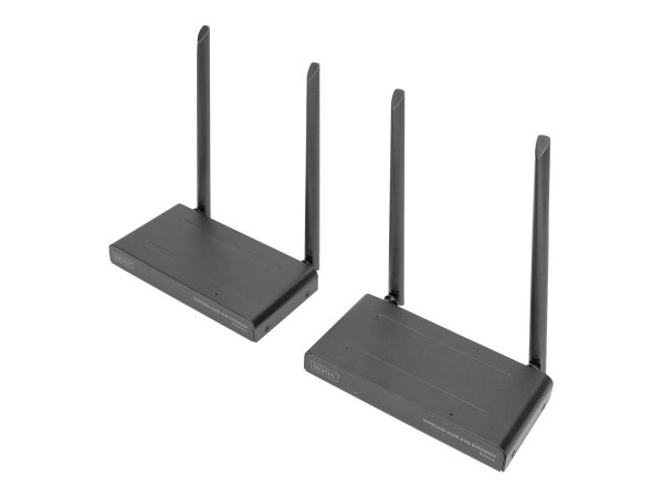 DIGITUS Set extender wireless HDMI KVM - 200 m - Trasmettitore e ricevitore - Wireless - 200 m - 192