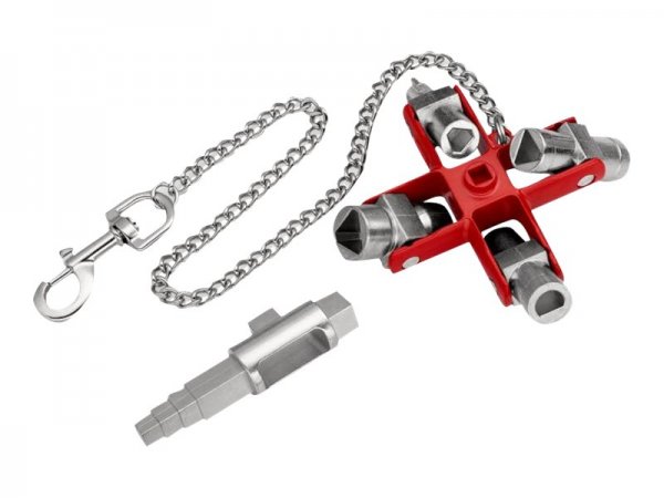 KNIPEX 00 11 06 V01 - Metallico - Rosso - Zinco pressofuso - 4 gamba/gambe - Cerchio - Goniometro a