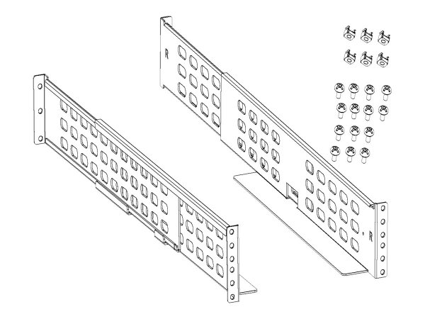 BlueWalker RK5 - Guida per scaffale - Argento - 3U