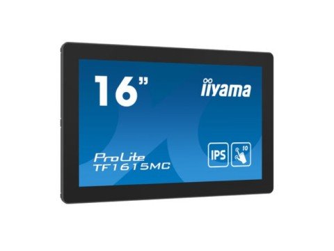 Iiyama ProLite TF1615MC-B1 - 39,6 cm (15.6") - 1920 x 1080 Pixel - Full HD - 25 ms - Nero