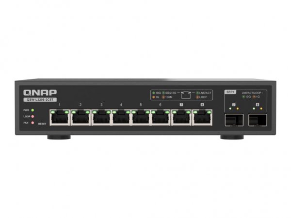 QNAP QSW-L3208-2C6T 2 - Interruttore - 10 Gbps