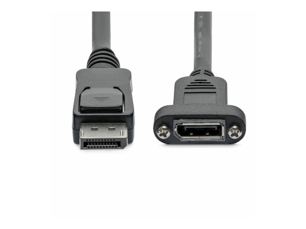 StarTech.com 3ft Panel Mount DisplayPort Cable - 4K x 2K - 1.2 Extension - Cavo - Digitale/display/v