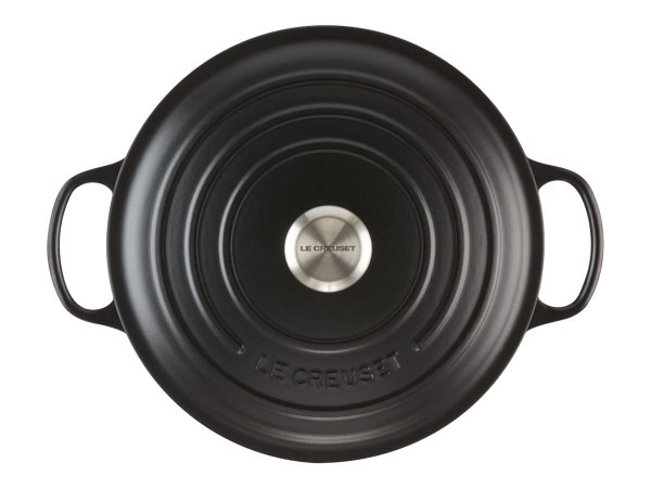 Le Creuset 21177200000430 - 2,4 L - Rotondo - Nero - Ghisa - Nero - Acciaio inox