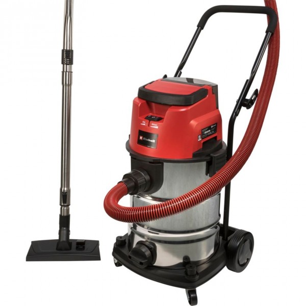 Einhell TE-VC 36/30 Li S-Solo - Aspiratore a cilindro - Secco e bagnato - Sacchetto per la polvere -
