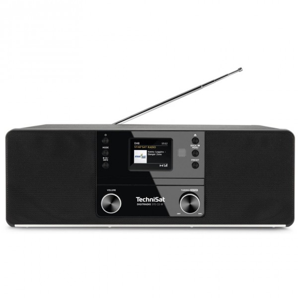 TechniSat DIGITRADIO 370 CD IR - Mini impianto audio domestico - Nero - 10 W - DAB+ - FM - PLL - UHF