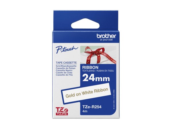 Brother TZE-R254 - Oro su bianco - TZe - Bianco - Trasferimento termico - Cina - 5 anno/i