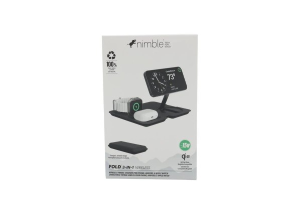 Nimble Storage Fold 3-in-1 Wireless Charger